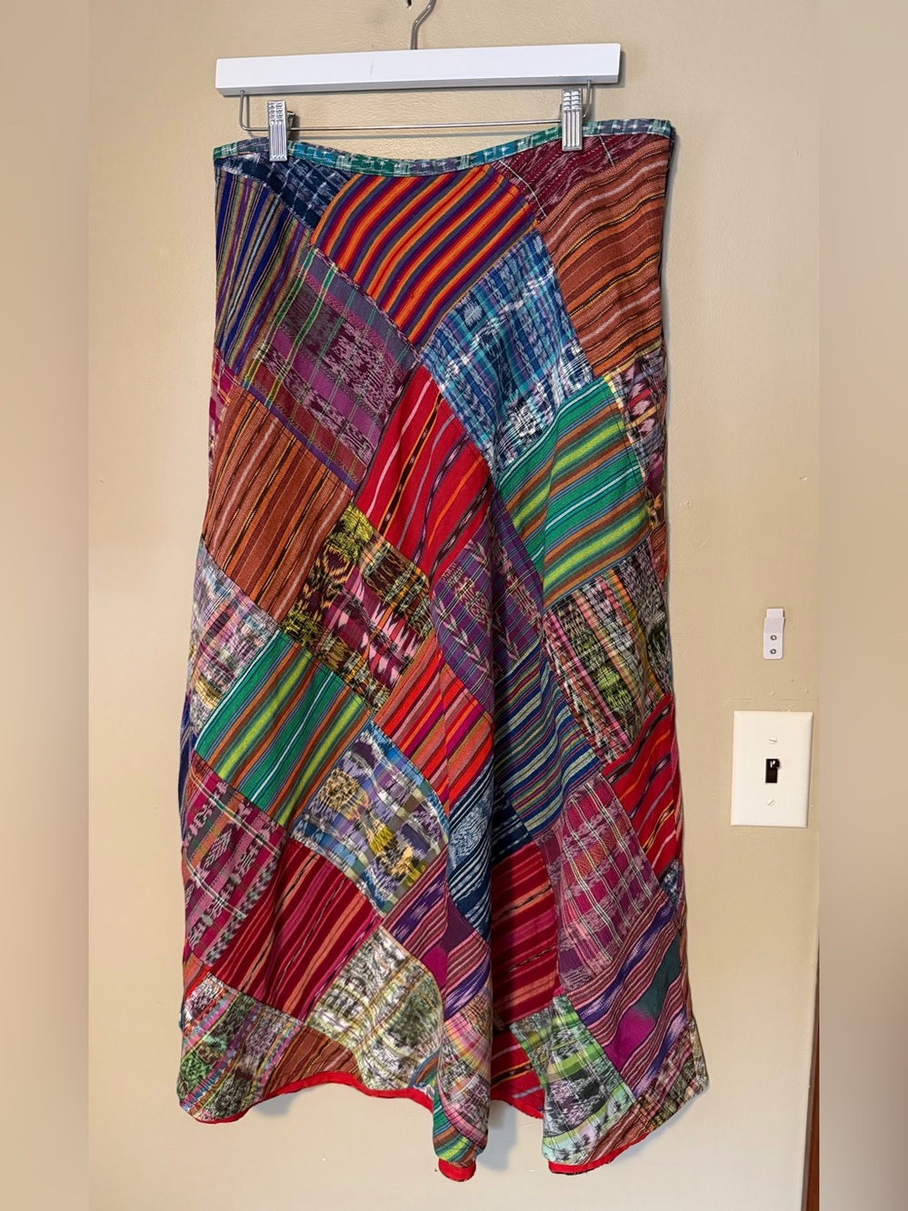 Kashken Boho Patchwork Cotton Maxi Skirt - Picture 2 of 9